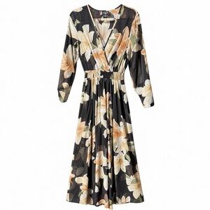 Alexa B Nites Elegant Floral Formal Gown - Size 8